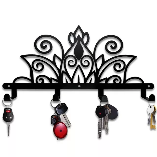 Metal Wall Rack With Mandala, Wall Mounted Rack Hook, Household Coat Rack