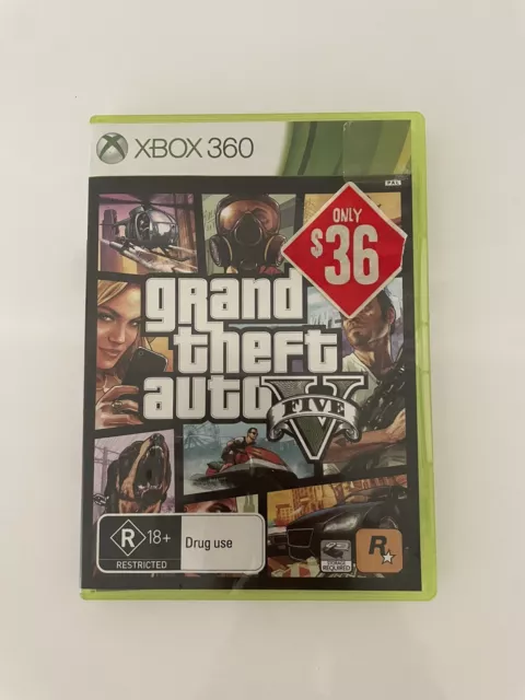 GRAND THEFT AUTO V, GTA 5, REGION FREE, Mint Condition, XBOX 360