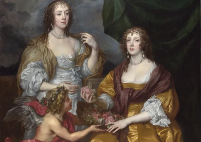van Dyck - Lady Elizabeth Thimbelby and her Sister-Huge A0 84x118.8cm