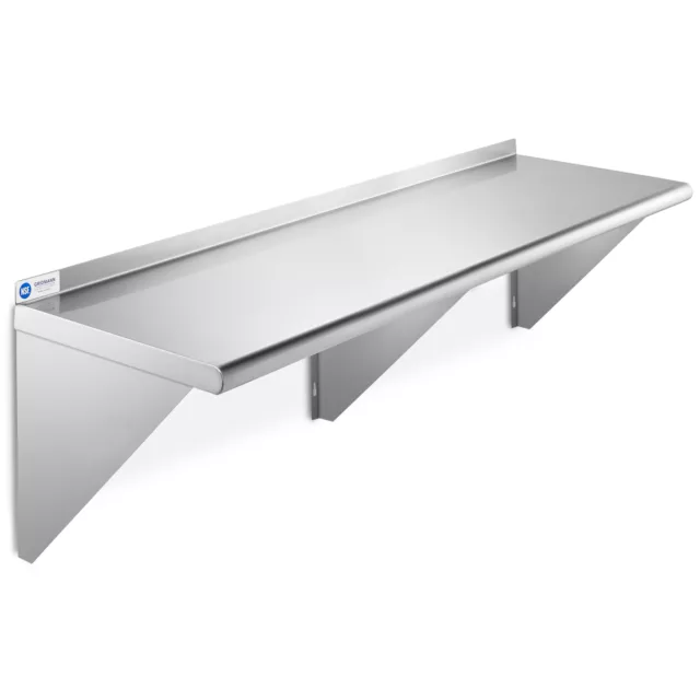 NSF Stainless Steel 18" x 60" Commercial Kitchen Wall Shelf Restaurant Shelving