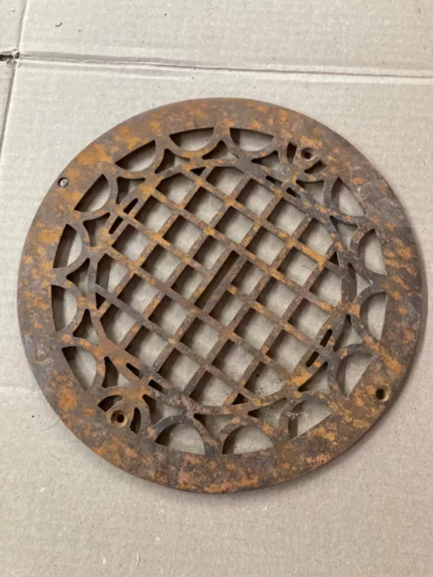 Antique Vintage Cast Iron Heat Grates Vent Wall Floor Register Very Ornate