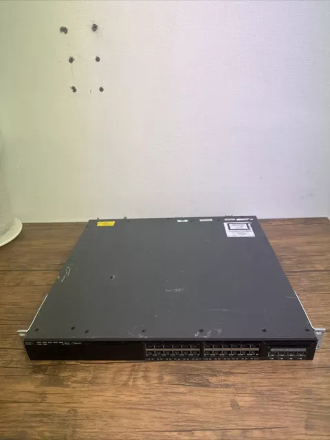 Cisco WS-C3650-24PS-S V01 PoE Switch 24 Port Tested Working