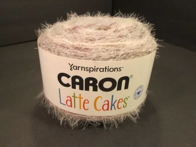 CARON LATTE CAKES Yarn Plum Fresh 22018 Variegated Fuzzy 530 yd 8.8 oz  NIP
