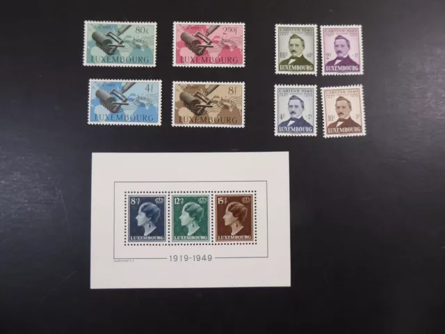 Luxemburg 1949, Jahrgang kpl. **/MNH, MiNr.439/67, ME 180,-