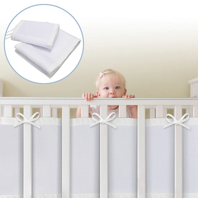 2x nido 160x30 340x30cm protector de cabeza borde de cama cuna borde de cuna