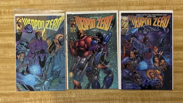 Weapon Zero #0, T3, T4 - Image Comics 1995 1St Series