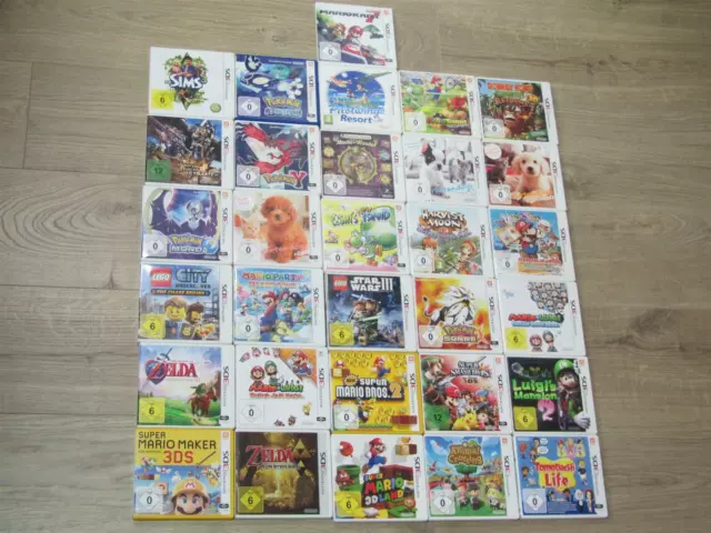 3DS Spiele Auswahl New Mario Kart Party Bros. Land 3D, Pokemon, Zelda, Lego 2DS