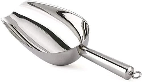 Stainless Steel Ice Scoop 12oz, 11 Inch Medium Metal Food Scoops for Kitchen ...