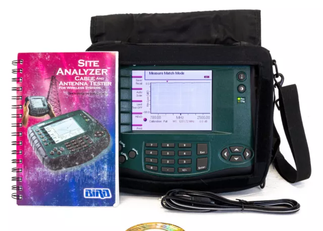 BIRD SA.2500A Site Master 780MHz 2500MHz Rosmetro Antenna Cable Analyzer