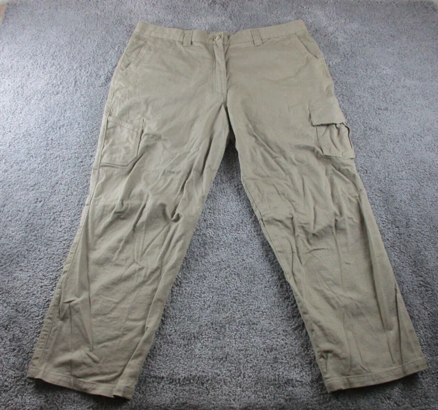 KING GEE WORK Tradie Pants/Trousers 18 W40 L28 Khaki Cargo Cotton EUR