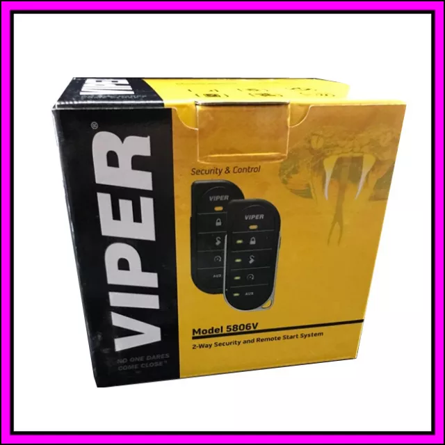 Viper 5806V 2-Way LED Car Alarm Security and Remote Start System