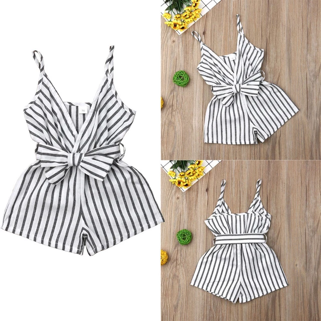 Newborn Baby Girls Summer Outfits Sleeveless Romper Jumpsuit Bodysuit Clothes