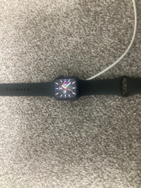 Apple Watch Series 6 40mm Space Grey Aluminum Case with Black Sport Band -...