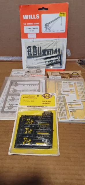 Wills & Ratio OO Gauge Kits X4 Job Lot SS51,  Ratio 432A, 454, 444 Free P&P