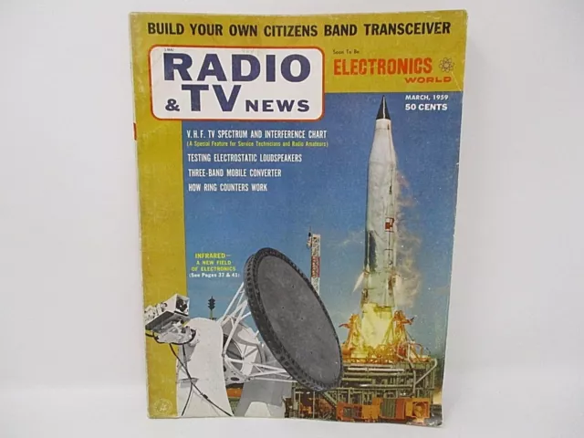 3 Vintage Radio TV Electronics Magazines 1959 1960 Print Ads Mid Century 3