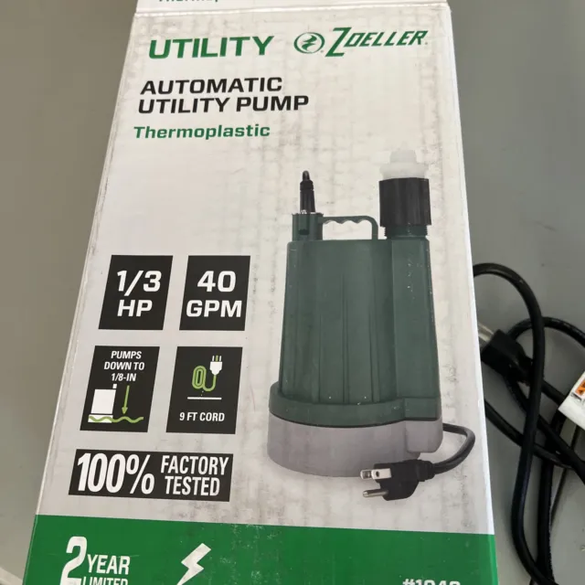 Zoeller 10430006 Thermoplastic Submersible Utility Pump