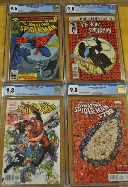 🔥 Amazing Spider-Man Cgc 9.8 9.6 #200 #300 #500 #700 1St Print Anniversary 1🔥