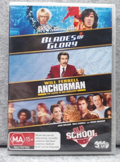 NEW: WILL FERRELL Comedy Movie Pack 3 Disc Set DVD Region 4 PAL Free Fast Post