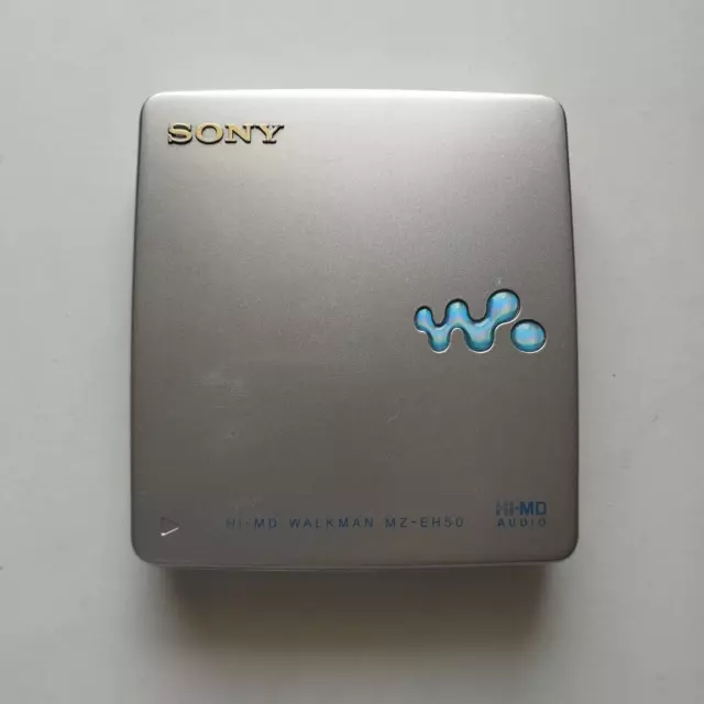 Sony MD Mini Disco WALKMAN HI MD MZ-EH50 Plateado USADO SOLO REPRODUCTOR