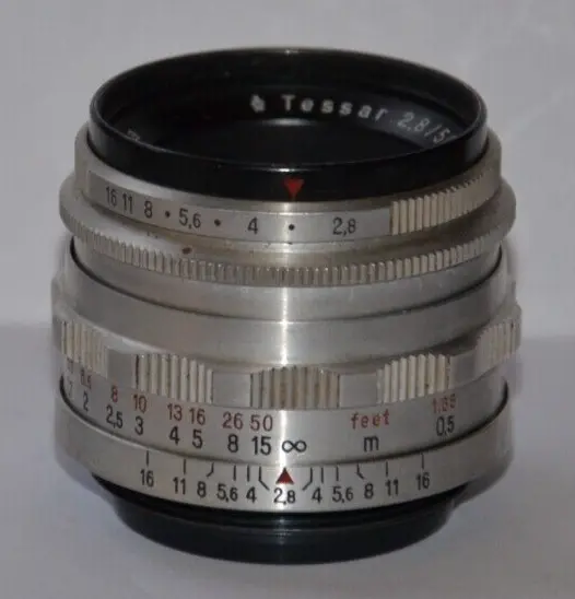 Carl Zeiss Jena Tessar 2,8/50 Kamera Objektiv Camera Lens 4714548 M42