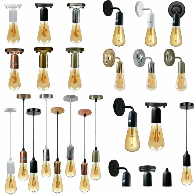 Decke Rose Stoff Flex Hänge Anhänger Wandlampe Halter Beschlag Beleuchtung Kit