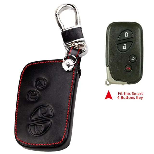Leather Car Auto Key Fob Case Cover Holder For LEXUS ES GS IS LS LX RX CT 06-14