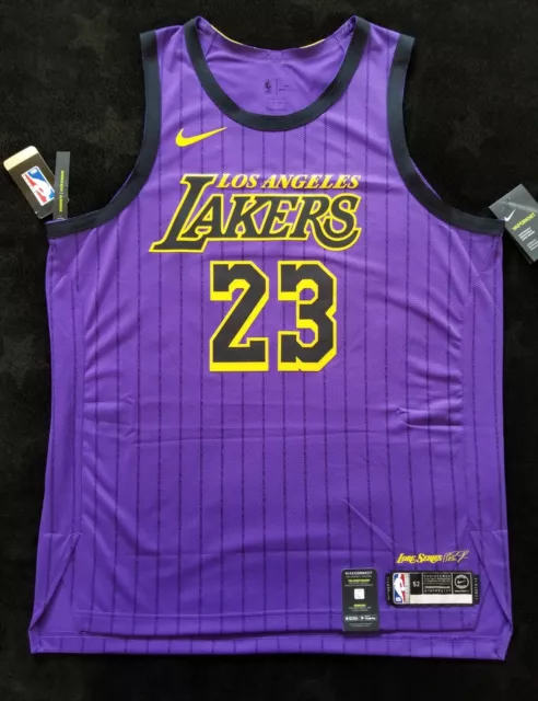 Mens NIKE LeBron James #23 Lakers Shaq Lore City Legends Series Jersey XL  (48)