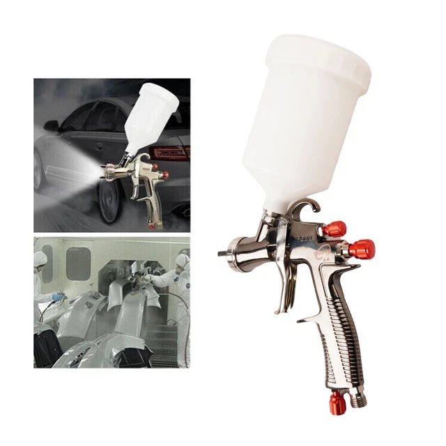 R500 LVLP Air Spray Gun Premium Kit with 1000cc Aluminum Cup, Easy to Use, Paint Gun for Cars & House DIY Painting, 1.3/1.7/2.0mm Nozzles, with Paint Sprayer Accessories