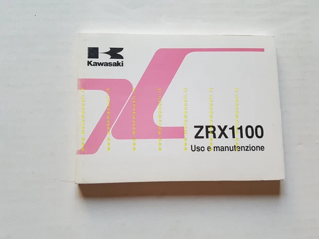 Kawasaki ZRX 1100 2000 manuale uso manutenzione originale italiano