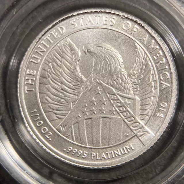 2007 W $10 Burnished Platinum Eagle 1/10 oz