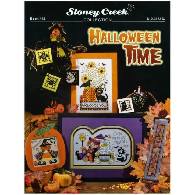 Folleto de punto de cruz de Halloween Time de Stoney Creek