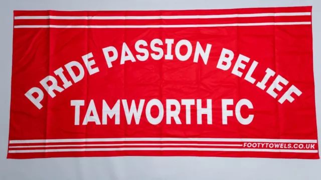 Tamworth FC microfibre beach towel with towel bag