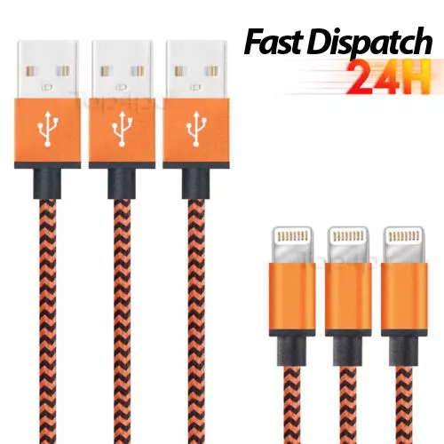 Quick Charger USB Data Charging Cable Lead For iPhone 7 8 6 SE X XR Long Braided