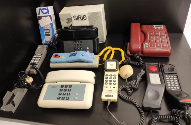 Lotto Telefoni Vintage Sip Swatch Modernariato Design Yuppie Telecom Phone Space