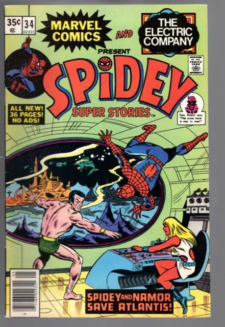 Spidey Super Stories #34 - Marvel 1978 - Bagged Boarded - Vf (8.0)