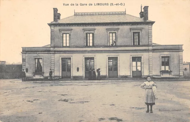 Cpa 91 View Of The Limours Station