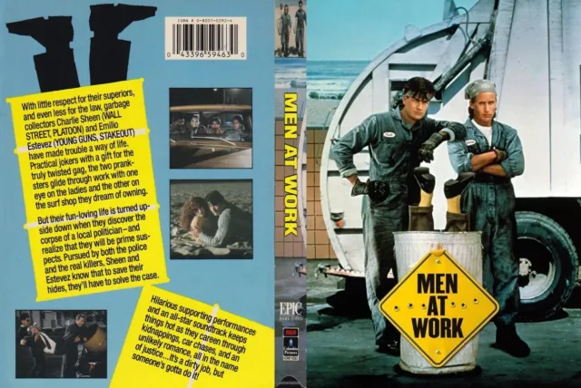 Men at Work CUSTOM Cover like VHS W/ Empty DVD Case (No Discs) PLEASE READ