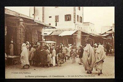 Morocco CPA Casablanca One Corner Of La Place Bab Es Souk CAS90