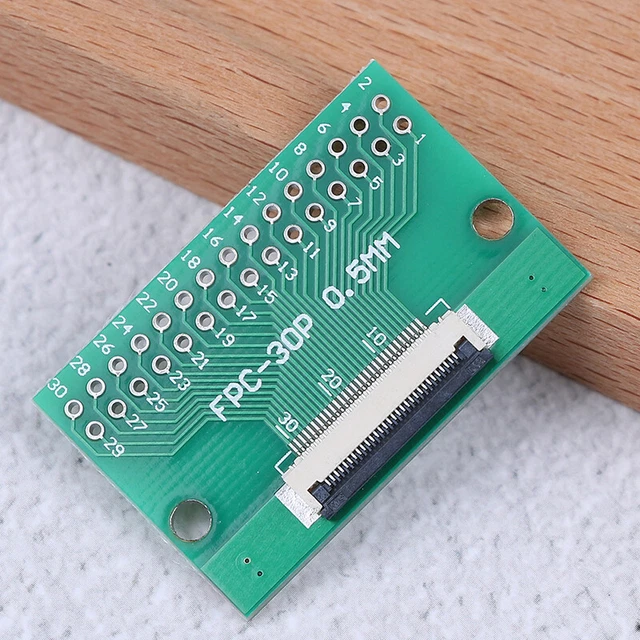 1Pcs 30 pin 0.5mm FFC FPC to 30P DIP 2.54mm PCB converter board ada.82