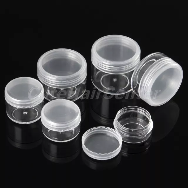 5PCS 3-20g Empty Cosmetic Jar Pot Eyeshadow Lip Balm Sample Face Cream Container