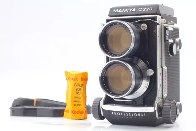 【N MINT w/Strap】Mamiya C220 Pro Film Camera TLR Sekor 135mm f4.5 Lens From JAPAN