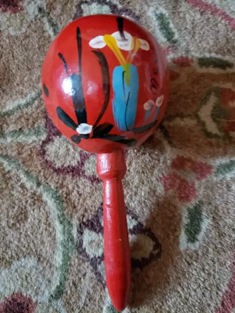 Hand Made Hand Painted Mexican Maraca