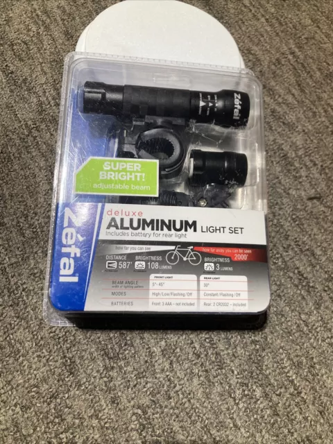 Zefal deluxe aluminum bike light set deals
