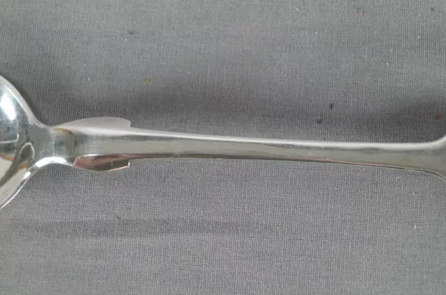 19th Century Monogrammed MRW Silver Serving Spoon Probably Dutch 3