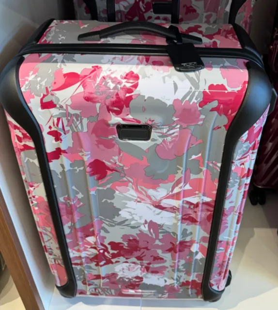 NEW Tumi Vapor LARGE TRIP 4 Wheel Packing Suit Case Abstract - RASPBERRY FLORAL