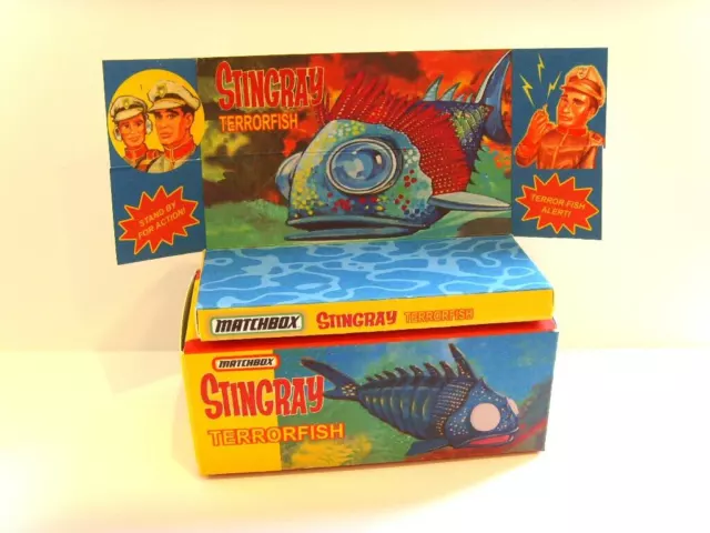 MATCHBOX - STINGRAY TERROR FISH -  Superb custom display box and tray ONLY.