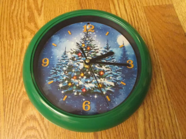 12 CAROLS of CHRISTMAS MUSICAL WALL CLOCK SINGING