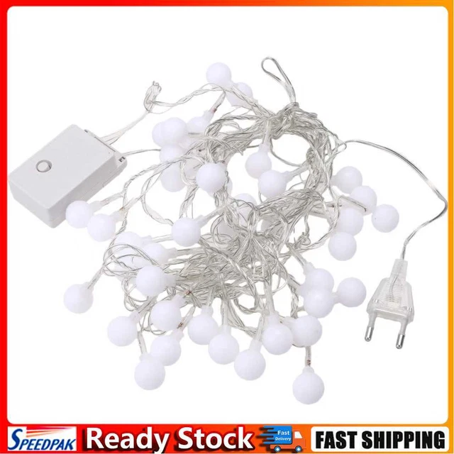 40 LED chaud White/White/RGB Ball String guirlande lumineuse pour Noël parti déc