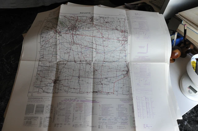 ROVATO - MILITARY Geographic Institute - Geographic Map £7.72 - PicClick UK