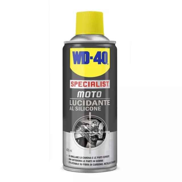 Lucidante Al Silicone Moto Wd 40 Spray Ml 400 Specialist Plastica Gomma